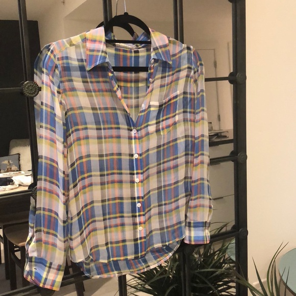 Equipment plaid blouse, size small - Picture 5 of 5